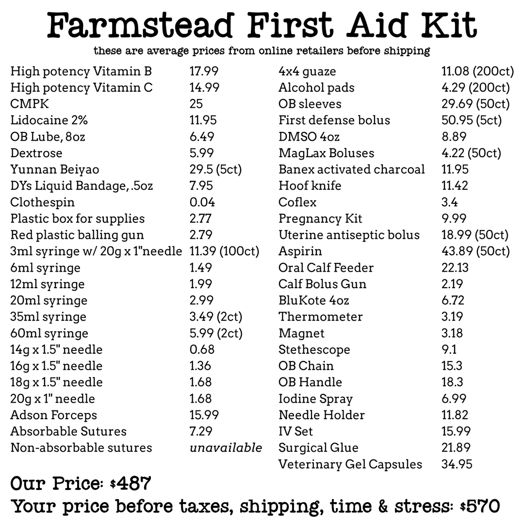 Farmstead First Aid Kits